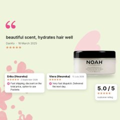 Regenerating hair mask with argan oil Noah 200ml, customer reviews