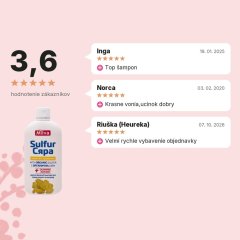 Šampón síra a chinín  200 ml, hodnotenia zákazníkov