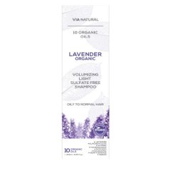 Szampon z BIO Lawendą zwiększający objętość włosów Via natural 250ml Szampon z BIO Lawendą zwiększający objętość włosów Via natural 250ml