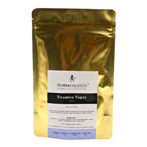 Sypaný čaj Tiramisu Topaz ve vaku The Tea Republic 50g