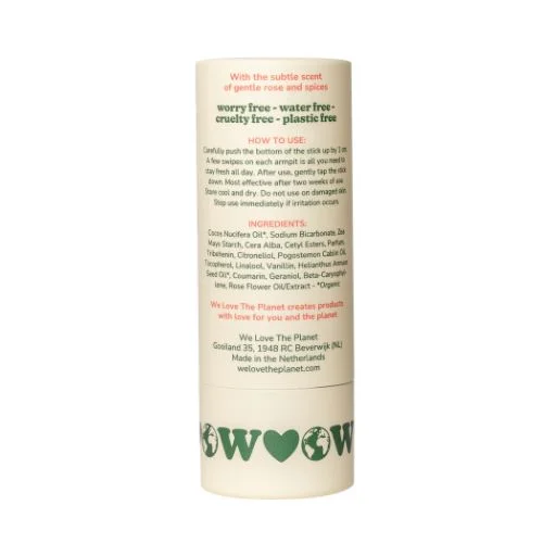 Natürliches festes Deodorant Sweet Rose We love the planet 40g