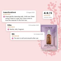 Gentle cleansing milk Luminous Rose Alteya Organics 3ml sample, customer ratings