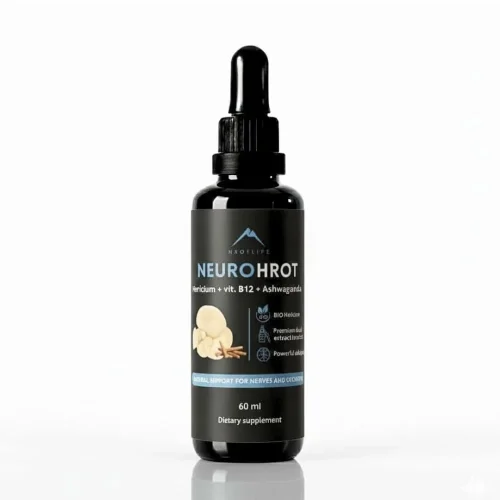 NeuroHrot tincture Hericium + Vitamin B12 + Ashwagandha Hrotlife 60ml