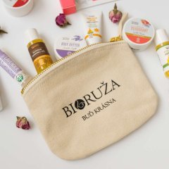 Kozmetická taštička - Buď krásna - Bioruža - 1 ks