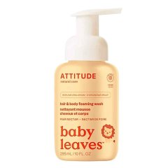 Dětská sprchová pěna (2v1) s vůní hruškové šťávy Baby leaves Attitude 295ml