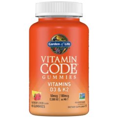 Vitamin Code D3 und K2 himbeere und zitrone gummis Garden of Life 45 Stk.