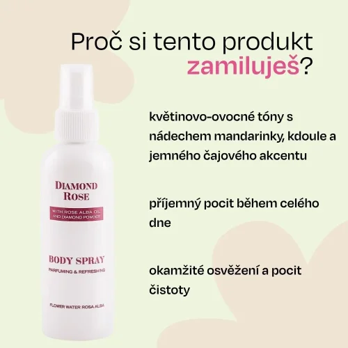 Perfumowany spray do ciała Diamond Rose Biofresh 150 ml