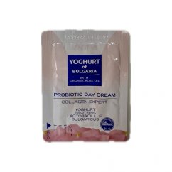 Denný probiotický pleťový krém s kolagénom a organickým ružovým olejom Yoghurt of Bulgaria 2ml