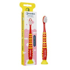 Szczoteczka do zębów dla dzieci od 4 lat Miękka włosie 10500 czerwona rakieta Nordics Oral Care Szczoteczka do zębów dla dzieci od 4 lat Miękka włosie 10500 czerwona rakieta Nordics Oral Care