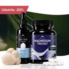 Nootropic bundle - Lion’s mane tinktúra 50ml a Magnézium Treonát 90pcs Hrotlife