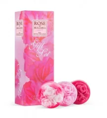 Darčekový Set - 3 ručne robené mydlá Rose of Bulgaria