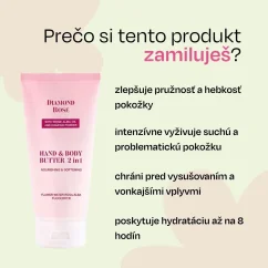 Pielęgnacyjne masło do ciała i rąk 2w1 Diamond Rose Biofresh 150 ml