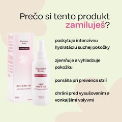 Zjemňujúci telový olej na suchú pokožku  Diamond Rose Biofresh 150 ml