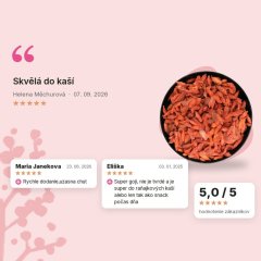 Goji (Kustovnica čínska) Emerosa, hodnotenia zákazníkov Goji (Kustovnica čínska) Emerosa, hodnotenia zákazníkov