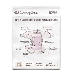 Pieluchy Woopies Baby ECO NOWORODEK (2-5kg) Drewniana łyżka 40 szt. Pieluchy Woopies Baby ECO NOWORODEK (2-5kg) Drewniana łyżka 40 szt.