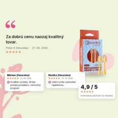 Náhradné hlavice na sonické zubné kefky Žlté Nordics Oral Care 2ks, hodnotenia zákazníkov Náhradné hlavice na sonické zubné kefky Žlté Nordics Oral Care 2ks, hodnotenia zákazníkov