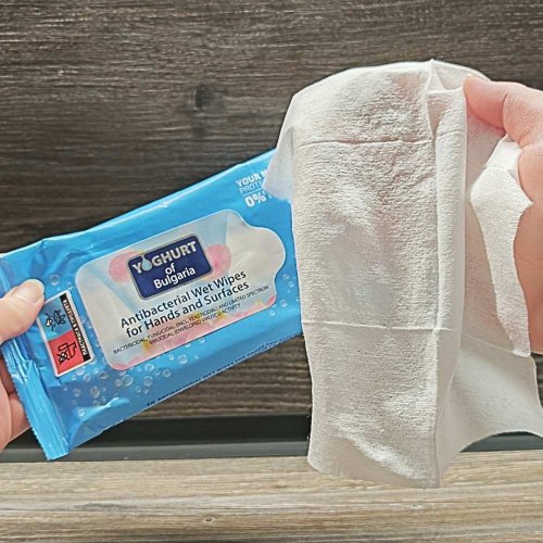 Vlhčené antibakteriální ubrousky na ruce Yoghurt of Bulgaria 15ks