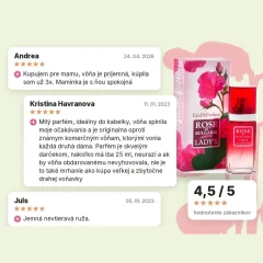 Dámsky parfum z ružovej vody Rose of Bulgaria 25 ml, hodnotenia zákazníkov Dámsky parfum z ružovej vody Rose of Bulgaria 25 ml, hodnotenia zákazníkov