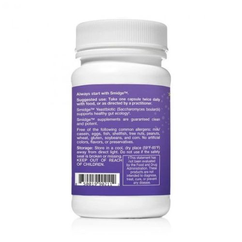Probiotyki drożdżowe (Saccharomyces boulardii) Yeastbiotic Smidge 60 kapsułek