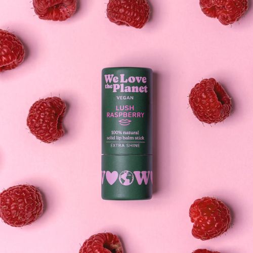 Přírodní balzám na rty Lush Raspberry We Love the Planet 4,9 g