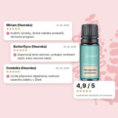 Esenciální olej Geranium Venoc 10 ml, hodnocení obchodu na Heurece