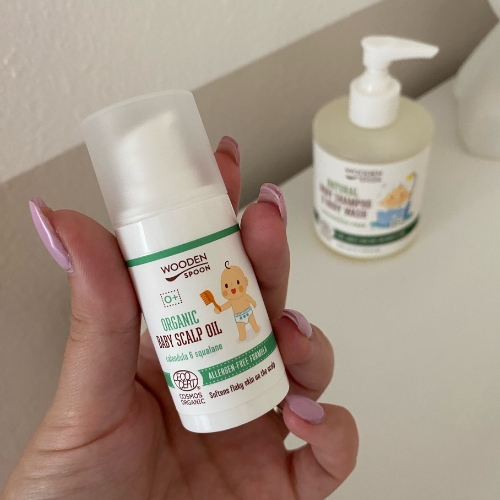 Organiczny olejek do dziecięcej skóry głowy Wooden Spoon 15ml
