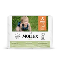 Pieluszki Moltex Pure Midi 4-9 kg (33szt)