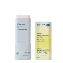100% minerálna ochranná tyčinka na tvár a pery ATTITUDE (SPF 30) pre citlivú a atopickú pokožku 20g