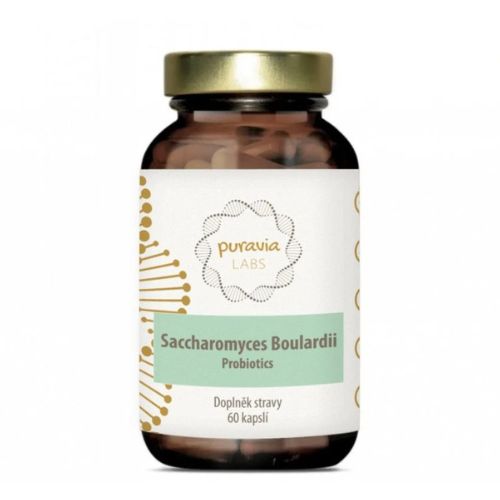 Probiotyki Saccharomyces boulardii Puravia LABS 60 kapsułek