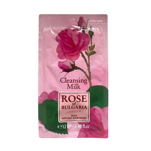 Pleťové čistiace mlieko z ružovej vody Rose of Bulgaria 12ml vzorka