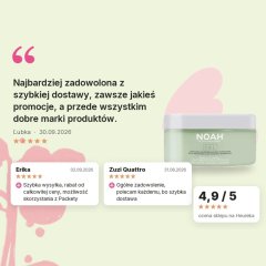 Regenerująca maska ​​do włosów z kwasem hialuronowym Noah 200ml, oceny klientów