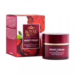 Nočný krém s ružovým a argánovým olejom Royal Rose 50 ml