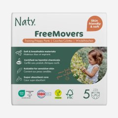 Natahovací plenkové kalhotky Naty Junior 12 - 18 kg 20ks Natahovací plenkové kalhotky Naty Junior 12 - 18 kg 20ks