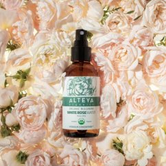 Růžová voda z bílé růže Alteya Organics v skle 120 ml