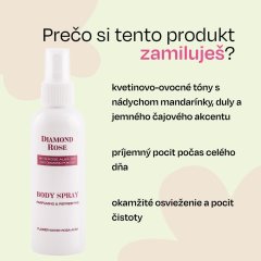 Parfumovaný telový sprej Diamond Rose Biofresh 150 ml