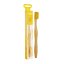 Bambusowa szczoteczka do zębów z żółtym włosiem dla dorosłych NORDICS