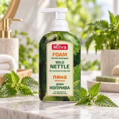 Milva Wild Nettle Foam Shampoo 300ml