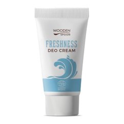 Organiczny dezodorant w kremie Freshness z innowacyjnym aplikatorem Wooden Spoon 40 ml