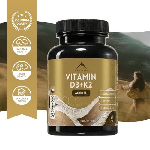 Vitamin D3 + K2 5000 IU Hrotlife 90cps