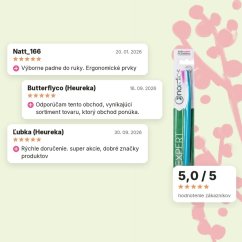 Zubná kefka Soft s ergonomickým zahnutím 6580 štetín tyrkysová Nordics Oral Care, hodnotenia zákazníkov Zubná kefka Soft s ergonomickým zahnutím 6580 štetín tyrkysová Nordics Oral Care, hodnotenia zákazníkov