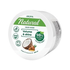 Maska na objem a lesk vlasov Argán a kokosové mlieko Aroma 450 ml