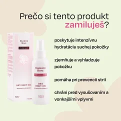 Zmiękczający olejek do ciała do suchej skóry Diamond Rose Biofresh 150 ml