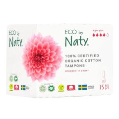 Damen-Tampons ECO by Naty - Super Plus 15 Stück