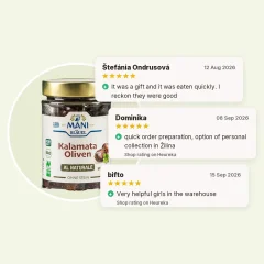 Organic pitted Kalamata olives al naturale MANI 175g
