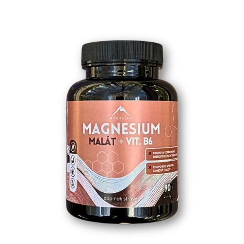 Magnézium malát + vitamín B6 Hrotlife 90cps