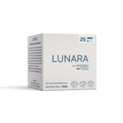 Rozložiteľné bambusové Denné vložky Lunara Wooden Spoon 25ks