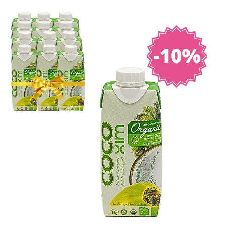 Pakiet XL - BIO Woda kokosowa organic COCOXIM 12x330 ml