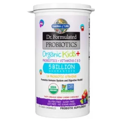 Dr. Formulated Probiotika pro děti žvýkací s příchutí lesního ovoce a třešně Garden of Life 30ks