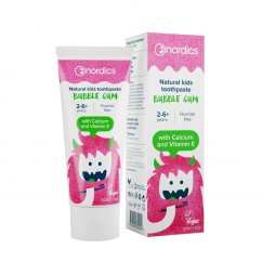 Dětská přírodní Zubní pasta Bubble Gum NORDICS 50 ml