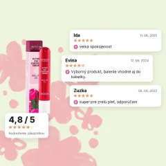 Očné sérum v guličke s ružovým olejom Regina Roses 15 ml, hodnotenia zákazníkov